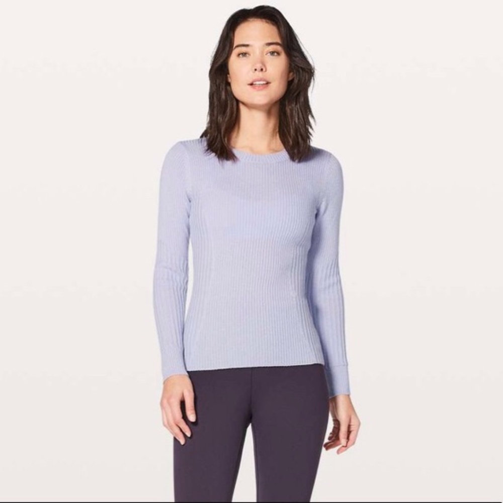 NWOT Lululemon Feeling Balanced Sweater Serene Blu
